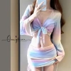 Bộ bikini 4 món hottrend Hàn Quốc - Màu nổi bật, dáng ôm body gợi cảm, đi biển, đi bơi - 179k 2