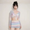 Bộ bikini 4 món hottrend Hàn Quốc - Màu nổi bật, dáng ôm body gợi cảm, đi biển, đi bơi - 179k 5