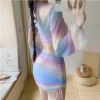 Bộ bikini 4 món hottrend Hàn Quốc - Màu nổi bật, dáng ôm body gợi cảm, đi biển, đi bơi - 179k 8