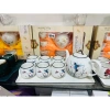 Bộ Bình Ấm Sứ 6 Cốc Cao Cấp Sang Trọng kèm Khay Dầy Dặn - Giá ưu đãi 310.000₫ 4