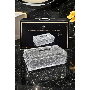 Bộ bình cốc thuỷ tinh Caro trắng CRISTA HOME - Set ly bình khay sang trọng decor bàn ăn, quà Tân Gia 115k 5