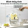 Bộ bình côc thủy tinh chịu nhiệt 5L, bình nước có vòi kệ, sứ côc nước, giảm giá 20% 2