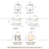 Bộ bình côc thủy tinh chịu nhiệt 5L, bình nước có vòi kệ, sứ côc nước, giảm giá 20% 7