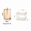 Bộ bình côc thủy tinh chịu nhiệt 5L, bình nước có vòi kệ, sứ côc nước, giảm giá 20% 9