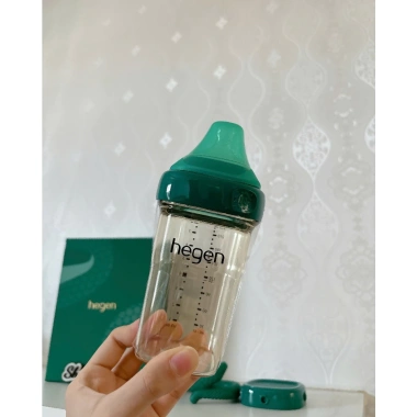 Bộ bình sữa Hegen Rắn Xanh 240ml + nắp trữ + gặm nướu silicone - 310.000đ 2