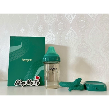 Bộ bình sữa Hegen Rắn Xanh 240ml + nắp trữ + gặm nướu silicone - 310.000đ 3