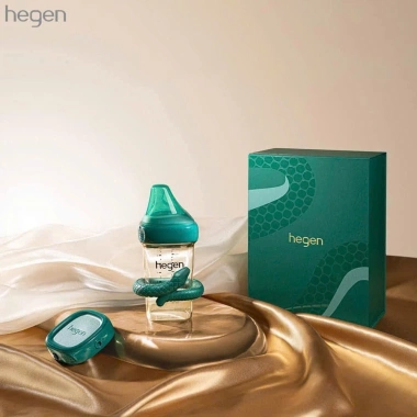 Bộ bình sữa Hegen Rắn Xanh 240ml + nắp trữ + gặm nướu silicone - 310.000đ 6