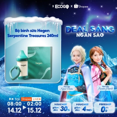 Bộ Bình Sữa Hegen Serpentine Treasure 240ml 3 trong 1 - Gặm Nướu, Giảm Đau Khi Mọc Răng, Giá Ưu Đãi 1,309,000 VND