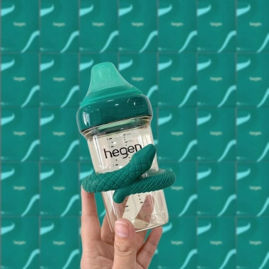 Bộ bình sữa Hegen Serpentine Treasures 240ml núm ti M 3-6 tháng, nắp trữ sữa và gặm nướu silicone - Giá chỉ 950.000 3