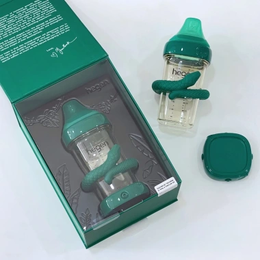Bộ bình sữa Hegen Serpentine Treasures 240ml núm ti M 3-6 tháng, nắp trữ sữa và gặm nướu silicone - Giá chỉ 950.000 6