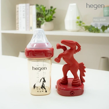 Bộ bình sữa Hegen Serpentine Treasures 240ml núm ti M 3-6 tháng, nắp trữ sữa và gặm nướu silicone - Giá chỉ 950.000 9