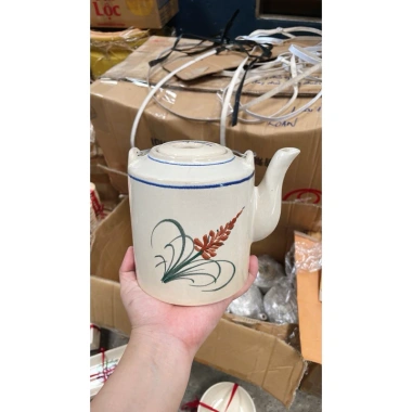 Bộ bình tích gà gốm xưa Lái Thiêu - kèm dĩa vuông và 6 ly trà, giảm còn 375k 9 Bộ bình tích gà gốm xưa Lái Thiêu - kèm dĩa vuông và 6 ly trà, giảm còn 375k 9
