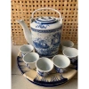Bộ bình trà 1 lít + 6 chén + dĩa chấm sạn - Giá ưu đãi 130.000₫
