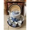 Bộ bình trà 1 lít + 6 chén + dĩa chấm sạn - Giá ưu đãi 130.000₫ 2