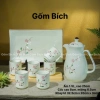 Bộ Bình Trà Sứ 1.5L Vẽ Tay Men Kem Bát Tràng - Có Khay, Ấm Pha Trà Gốm Sứ - Giá ưu đãi 230.000 VND 7