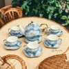 Bộ bình trà sứ vân đá cao cấp kèm ly và khay đựng - Sang trọng, giá ưu đãi 438.900 dong 2