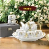 Bộ bình trà sứ vân đá cao cấp kèm ly và khay đựng - Sang trọng, giá ưu đãi 438.900 dong 5