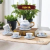 Bộ bình trà sứ vân đá cao cấp kèm ly và khay đựng - Sang trọng, giá ưu đãi 438.900 dong 7