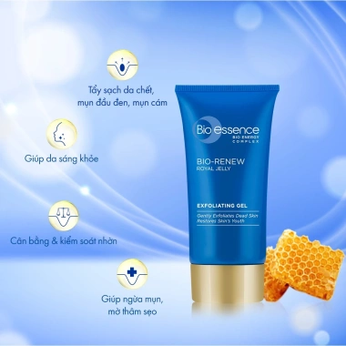 Bộ Bio‑essence Renew Tái tạo da – Gel tẩy tế bào chết, sữa rửa mặt, kem nâng cơ, toner – 199.000 VND 4