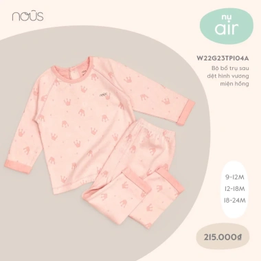 Bộ Bổ Trụ Sau Dệt Hình Vương Miện 9-12kg - Cài Vai Nous Giá 215.000₫ Giảm 21% 3 Bộ Bổ Trụ Sau Dệt Hình Vương Miện 9-12kg - Cài Vai Nous Giá 215.000₫ Giảm 21% 3