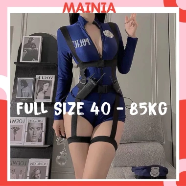 Bộ Body Cosplay Police Tay Dài Size Big 85Kg - Giảm Giá 159.5k tại Mainia Store