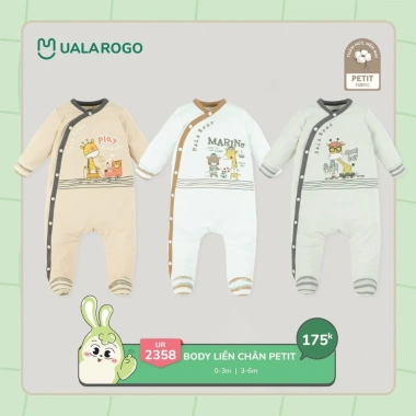 Bộ Body Dài Tay Uala cho Bé 3-10kg – Nhiều mẫu UR2.111-UR3.802, Giá 170.000 (giảm 40k) 5