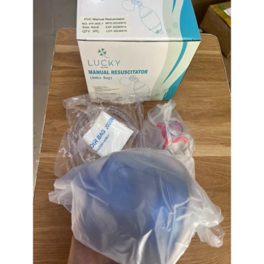 Bộ bóng bóp oxy cấp cứu (ambu) - Giá 70.000₫, chất lượng cao, dùng tiện lợi