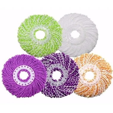 Bộ bông lau nhà xoay 360 Combo 5/10 cái Thay thế nhanh, làm sạch hiệu quả 5