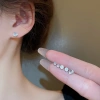 Bộ bông tai 6 chiếc hình tròn đính zirconium - nhẹ, sang, tối giản cho công sở 3