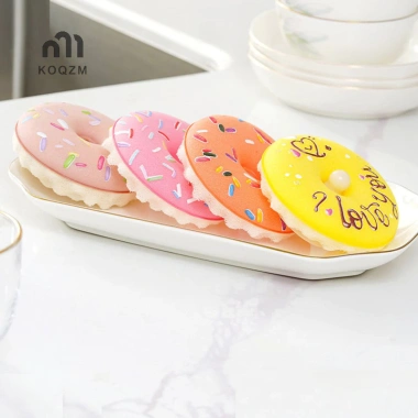 Bộ bọt biển bát đĩa + cốc hút, chống bánh rán, bàn chải rửa chén thoát nhanh - KOQZM 4