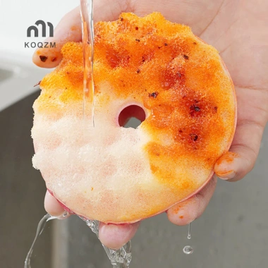 Bộ bọt biển bát đĩa + cốc hút, chống bánh rán, bàn chải rửa chén thoát nhanh - KOQZM 8