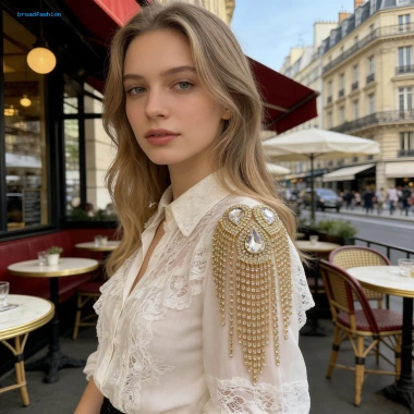 Bộ brooch epalettle đá kim cương giả tua rua lấp lánh sân khấu khiêu vũ giảm 23%