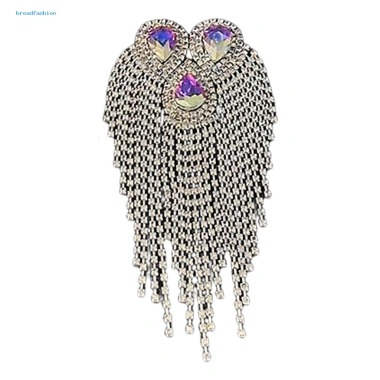 Bộ brooch epalettle đá kim cương giả tua rua lấp lánh sân khấu khiêu vũ giảm 23%
