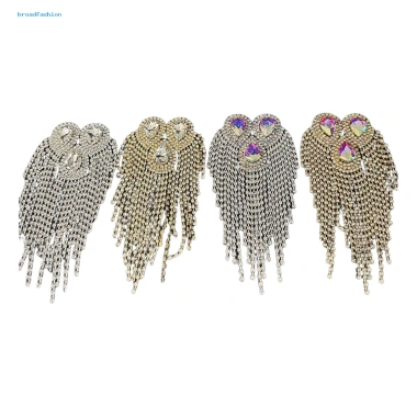 Bộ brooch epalettle đá kim cương giả tua rua lấp lánh sân khấu khiêu vũ giảm 23%