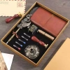 Bộ Bút Châu Âu Retro Lông Vũ Bạch Kim – Quà Tặng, Bút Máy, Tính Xách Tay, 513.702 VND 8