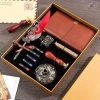Bộ Bút Châu Âu Retro Lông Vũ Bạch Kim – Quà Tặng, Bút Máy, Tính Xách Tay, 513.702 VND 10