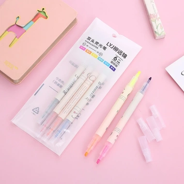 Bộ Bút Đánh Dấu Highlight Hai Đầu Nhiều Màu - Ghi Chú, Note, Giá Ưu Đãi 11.723₫