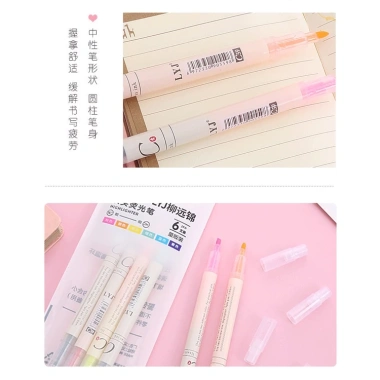 Bộ Bút Đánh Dấu Highlight Hai Đầu Nhiều Màu - Ghi Chú, Note, Giá Ưu Đãi 11.723₫
