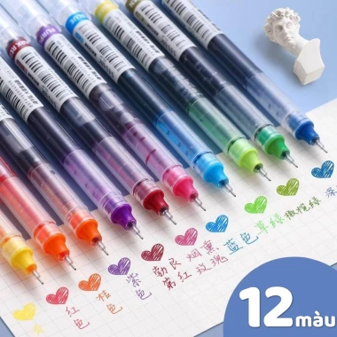 Bộ bút gel màu ngòi 0.5mm - Nét viết sắc nét, đa màu cho học sinh, bullet journal, giảm còn 21.500 VND