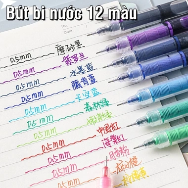 Bộ bút gel màu ngòi 0.5mm - Nét viết sắc nét, đa màu cho học sinh, bullet journal, giảm còn 21.500 VND