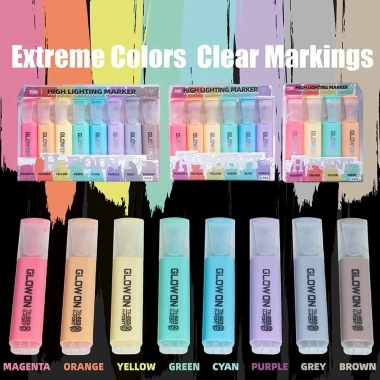 Bộ bút highlight 4/6/8 màu siêu sáng - Bút marker ghi chú học tập, giảm còn 22.000₫ 3