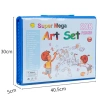 Bộ Bút Màu 208 Món kèm Bảng Vẽ, Giấy 300gsm - Hộp Vali Mỹ Thuật Bé - Quà Tết Sinh Nhật 4