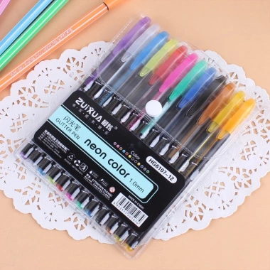 Bộ Bút Nhũ Neon Color ZUIXUA 12 Màu Highlighter Glitter Pastel Trang Trí & Ghi Chú 29.399₫ 7