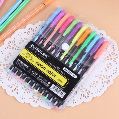 Bộ Bút Nhũ Neon Color ZUIXUA 12 Màu Highlighter Glitter Pastel Trang Trí & Ghi Chú 29.399₫ 8