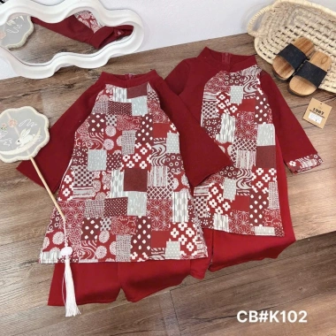 Bộ cách tân TUN KIT TK038 áo dài cao cấp cho bé trai, bé gái đón Tết 2.026 - Giá 131,400₫