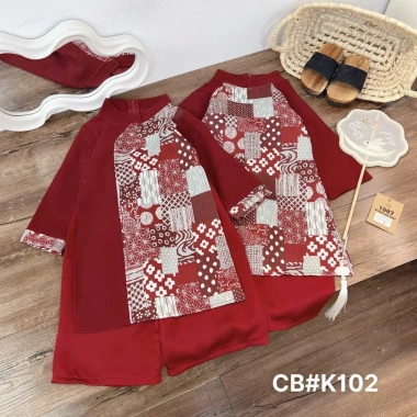 Bộ cách tân TUN KIT TK038 áo dài cao cấp cho bé trai, bé gái đón Tết 2.026 - Giá 131,400₫