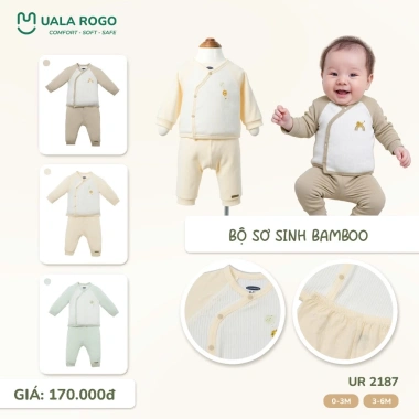 Bộ cài giữa, cài lệch dài tay Uala 3-9kg UR3.639-UR3.879 khuyến mãi 155.000₫