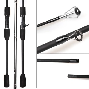 Bộ Cần Câu Carbon 1.65-2.1m + Guồng Quay - Siêu Bền, Giá Ưu Đãi 103k