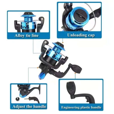 Bộ Cần Câu Carbon 1.65-2.1m + Guồng Quay - Siêu Bền, Giá Ưu Đãi 103k