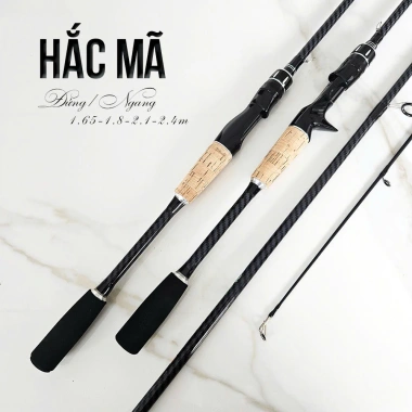 Bộ cần câu lure HẮC MÃ mới kèm DEKIO AC2.000, full phụ kiện lóc tra chuối - 99.999₫ 5